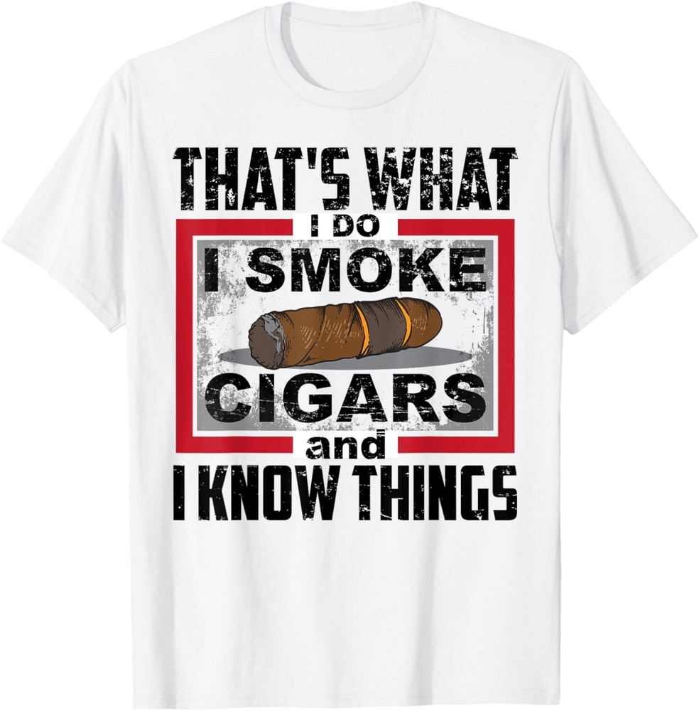 Smoke Cigars Smoker Shirt – Ideal Clever Class Men Gift Unisex T-Shirt