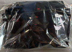 Guess Los Angeles Mens Large Black Gold Triangle Question Mark Graphic Tee Shirt