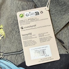 Loungefly Jujutsu Kaisen Anime Graphic Men’s Collared Shirt- Large
