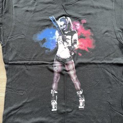 Harley Quinn T-Shirt Adult LARGE Suicide Squad Graphic DC Comics Margot Robbie
