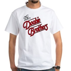 The Doobie Brothers Band Short Sleeve White Cotton Shirt Unisex KK241
