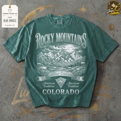 Rocky Mountains Colorado Nature Hiking Adventure Graphic Scenic Unisex Comfort