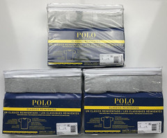 Polo Ralph Lauren Classic Fit Multicolor Cotton Crew 3 Pack T-Shirts Size Large