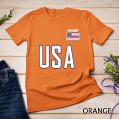 USA Flag Hockey Cool Pocket Equipment Top Gift Unisex T-shirt