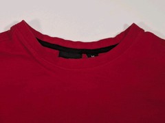 Akademiks Colorblock Mens Medium Black Red Zipper Waist T Shirt