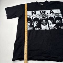 Vintage NWA World’s Most Dangerous Group Pro5 Black 2-Sided T-Shirt – Men’s 2XL