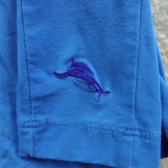 Tommy Bahama Shirt Mens Medium Blue Island Zone UPF50 Pima Cotton Blend