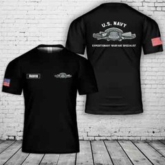 Custom Name US Navy Enlisted Expeditionary AOP 3D Shirt Full size S-5XL