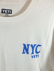 Yeti Short Sleeve T-Shirt NYC New York City Pizza Seagul – Ecru – Choose Size