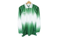 Vintage DIADORA Long Sleeve Jersey T-Shirt Size M green football Rapid Wien 90s