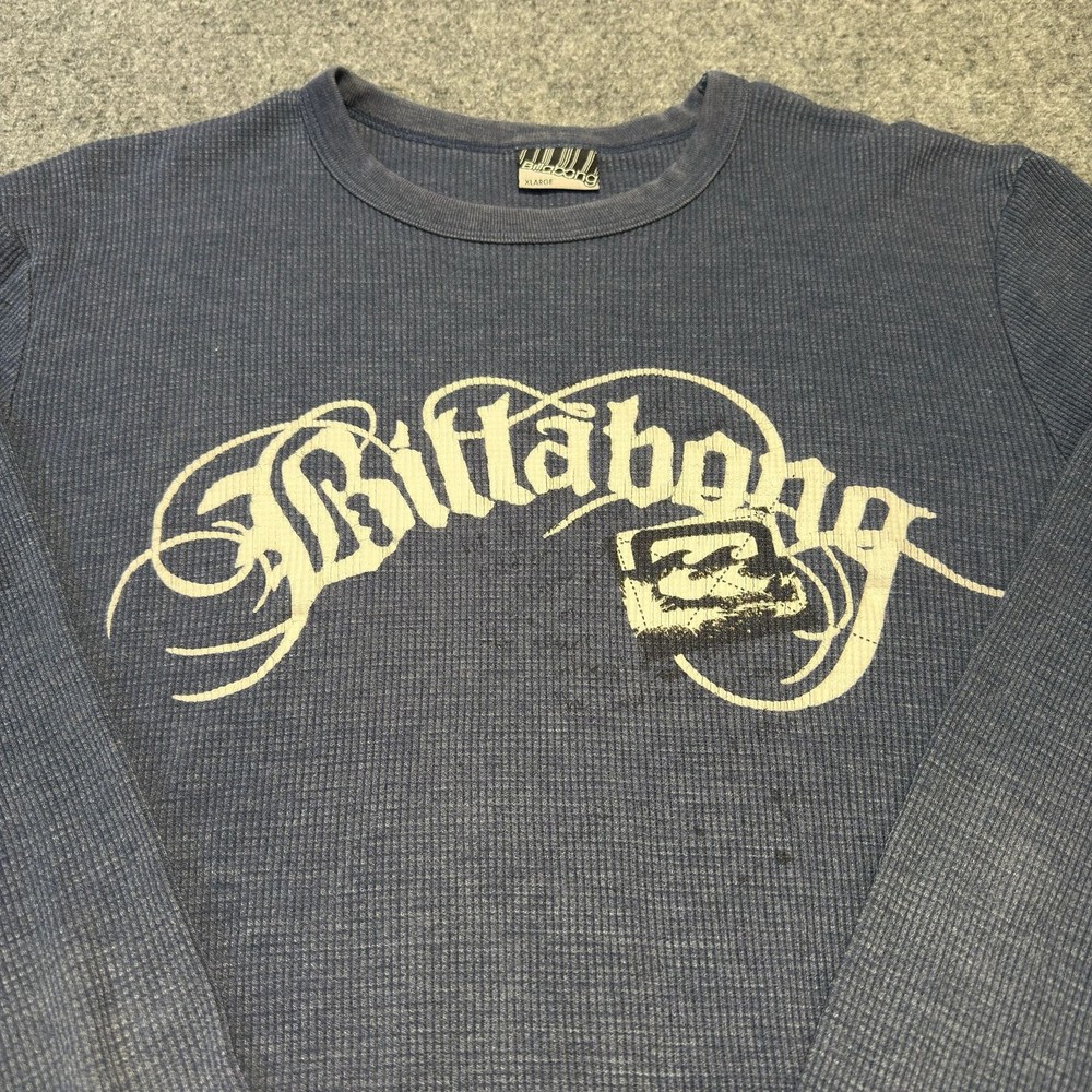 Vintage Billabong Y2K Waffle Knit Thermal Long Sleeve Shirt