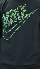 AUTHENTIC NIKE TRI-BLEND LIGHTNING PRINT BLACK T SHIRT 687186-010