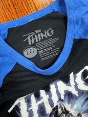 THE THING Fright Rags Horror Tshirt Large Baseball 3/4 SOLD OUT John Carpenter