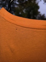 Polo Ralph Lauren Bright Orange V Neck T Shirt Vintage Tee Single Stitch Pony XL