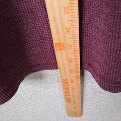Member’s Mark Shirt Mens XL Burgundy Henley Thermal Cotton Blend Long Sleeve