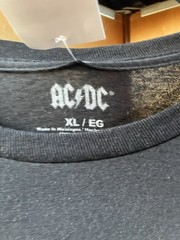 AC/DC Back In Black Tee Shirt Size XL Rock Glam Party Festival