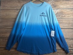 FLAW-SeaWorld Rescue Sweatshirt Mens Large Gradient Blue Marine Animal Graphic