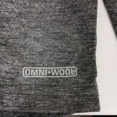 Omni Wool Mens Base Layer Crew Top Large Heathr Gray Thermal Long Sleeve T Shirt