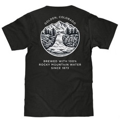 Coors Banquet Golden Colorado Left Chest Front and Back Beer Mens T Shirt