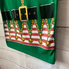 Holiday Time Men’s Elf Graphic Print T-Shirt Ugly Christmas Holiday Small 34-36