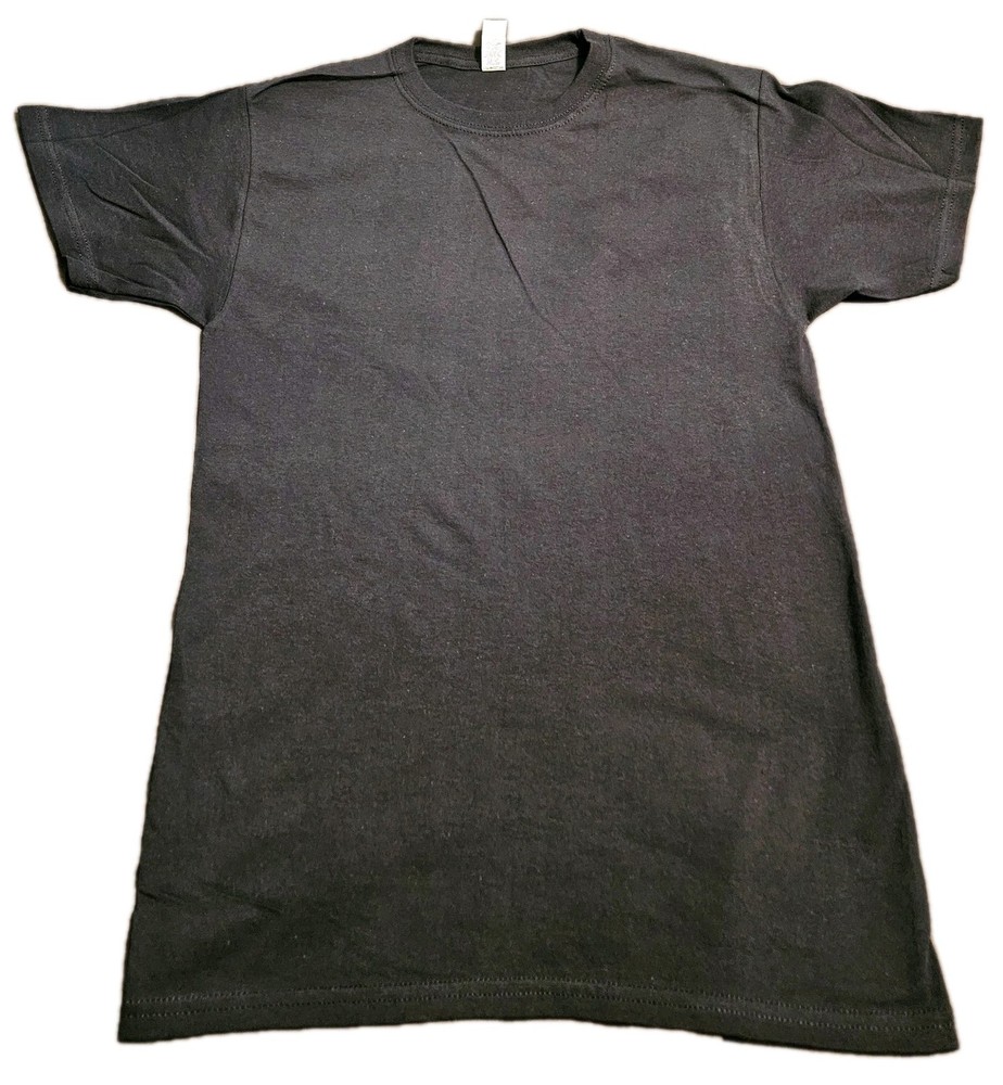 M & O Gold Soft Touch Black Crew Neck T-shirts Lot Of 12 Adult Size Small