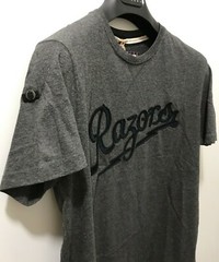 Ringspun UK chic Skuller Charcoal Marl logo shirt, M/50/40US NWT$165