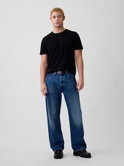 Gap Shirt Mens Medium Black Lived-In Crewneck Cotton Short Sleeve Tee $30 MSRP