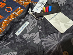 KYLE BUSCH TOMMY BAHAMA BUTTON UP DRESS SHIRT X-LARGE #18 KBM NEW W/TAGS