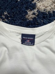 Vintage Polo Sport RLX Logo T-Shirt Made in USA White Graphic Tee