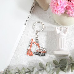 Excavator Keychain Construction Keychain for Men Brother Dad Boyfriend Birthd…