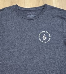 Volcom Stone “True To This” Logo T-Shirt Mens Sz Large, Short Sleeve, Dark Gray
