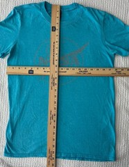 NASA Mens Small Anvil Lightweight T-shirt Light Blue Space Shuttle Moon S