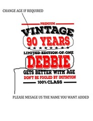 Men’s Personalised 50th Birthday T-Shirt Add Name & Age
