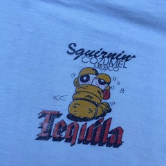 Vintage 80s 90s Tequila Mexico Tee Shirt Cozumel Distressed Super Thin Soft