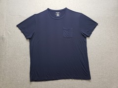 Tommy John Men T Shirt 2XL Navy Blue Crew Neck Pocket Short Sleeve Comfort Wear