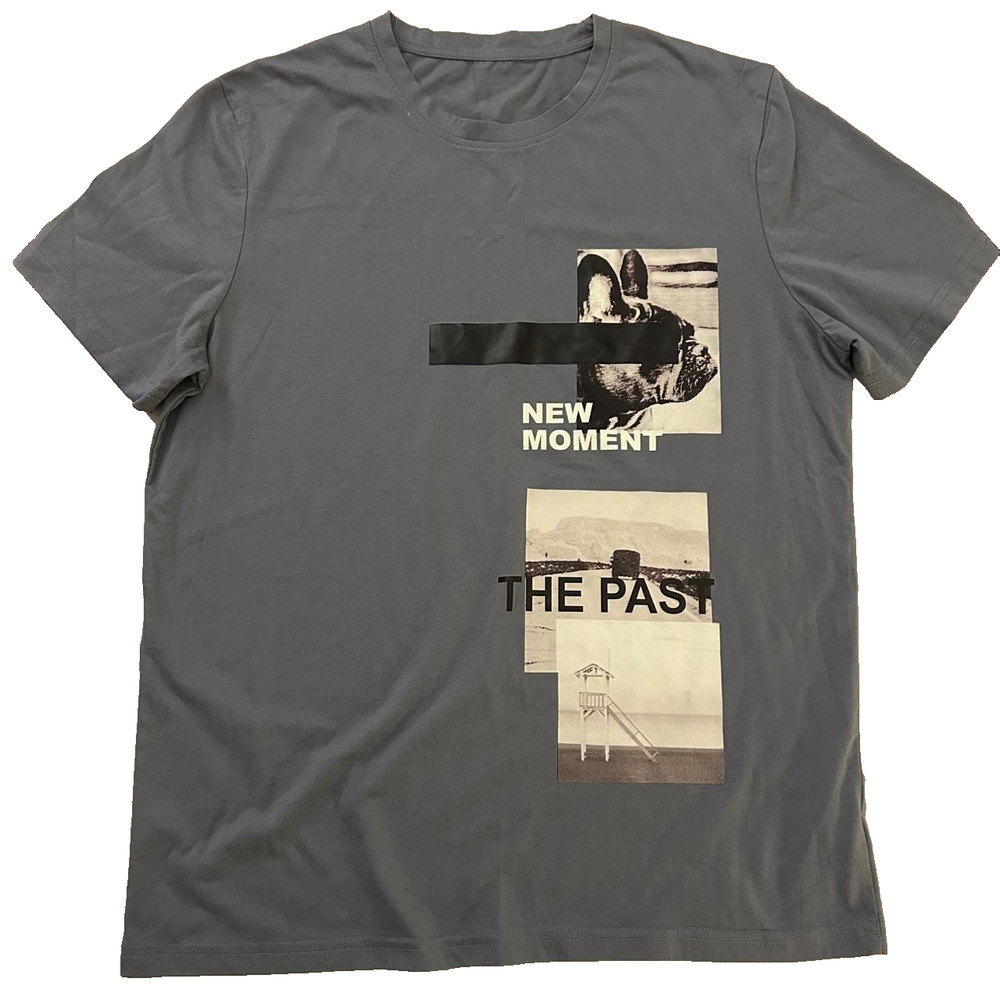 Men’s /Adult Graphic T-Shirt cotton-blend fabric Gray M