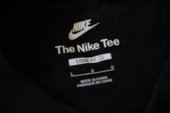 Nike The Nike Tee Hong Kong Loose Fit Graphic T-Shirt Mens Size L Black Swoosh