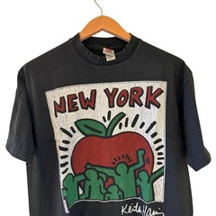 Keith Haring New York City Big Apple Art Tee T Shirt Retro Modern XL Reprint