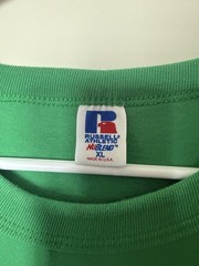 Russell Athletic Men’s XL Green Graphic Print Crew Neck Short Sleeve Tee