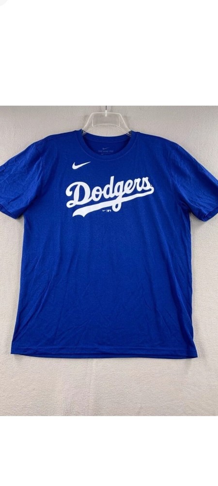 NWT Los Angeles Dodgers Wordmark Shirt Size Mens Medium