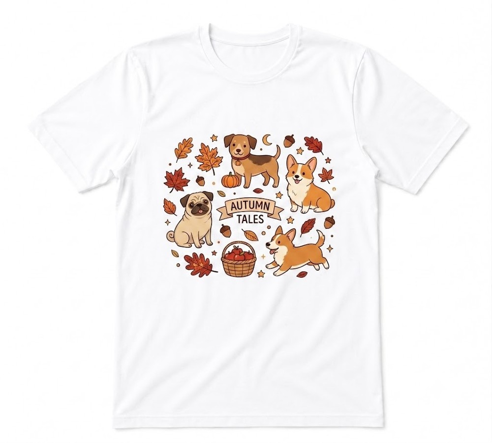 Dachshund Fall, Cozy Season Pumpkin White T-shirt