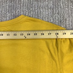 Fjallraven Mens Logo T-shirt Ochre Yellow Organic Cotton Blend Size XL NWT