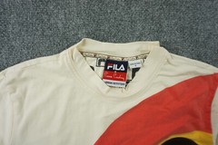 Urban Outfitters FILA Pierre Cardin T Shirt Mens Small Ivory Target Graphic