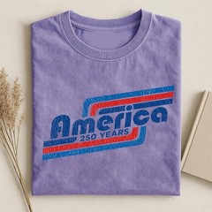American Flag Shirt, 250 Years USA Graphic Tee, Patriotic Vintage Style T Shirt