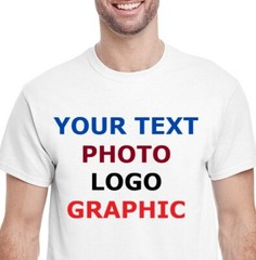 CUSTOM LOGO, TEXT, BASIC GRAPHICS T-Shirt, ANY Color Shirt, Youth-Adult Sm-6XL,