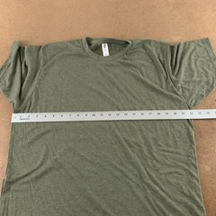 Tultex Men’s Size Large Green Heather Short Sleeve Crew Neck T-Shirt New
