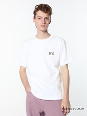 Uniqlo White FINAL FANTASY Short-Sleeve Graphic T-Shirt Men Sizes XS,S,M,L,XL