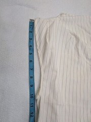 Salt Murphy Julian Top Shirt Mens Medium Sleeveless White Striped