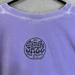 Jazz Cats Shirt Adult Lg Light Purple New Orleans Jazz Festival 2013