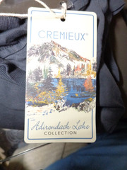 Cremieux T Shirt Men’s L Blue Long Sleeve Graphic Double Sided New With Tags